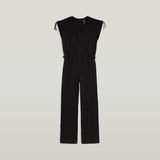 G-STAR Outlet Riveted Flared Jumpsuit Black