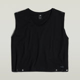 G-STAR Outlet Riveted Loose Top Black