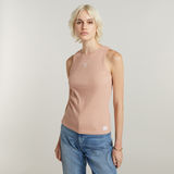 G-STAR Outlet Racerback Ribbed Slim Tank Top Pink