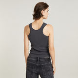 G-STAR Outlet Racerback Ribbed Slim Tank Top Grey