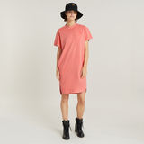 G-STAR Outlet Vestido Overdyed Loose T-Shirt Rosa