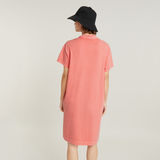 G-STAR Outlet Vestido Overdyed Loose T-Shirt Rosa