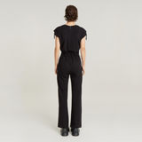 G-STAR Outlet Riveted Flared Jumpsuit Black