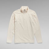 G-STAR Outlet Camiseta Half Zip Tweeter Beige