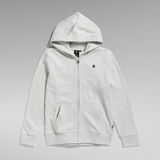 G-STAR Outlet Kids Hooded Zip Thru Cardigan RAW Cube Grey