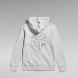 G-STAR Outlet Kids Hooded Zip Thru Cardigan RAW Cube Grey