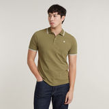 G-STAR Outlet Dunda Slim Stripe Polo Green