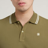 G-STAR Outlet Dunda Slim Stripe Polo Green