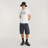 G-STAR Outlet Framed Palm Originals T-Shirt White