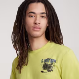 G-STAR Outlet Headphones Back Graphic T-Shirt Green