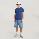 G-STAR Outlet Musa Palm Stencil Pigment Dye T-Shirt Medium blue