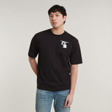 G-STAR Outlet Industry Back Graphic Boxy T-Shirt Black