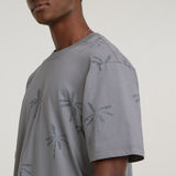 G-STAR Outlet Musa Palm Allover Print Boxy T-Shirt Multi color