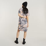 G-STAR Outlet Palm Printed Loose T-Shirt Dress Multi color