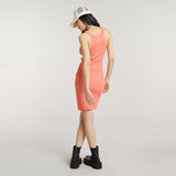 G-STAR Outlet Slim Ribbed Tank Dress Pink