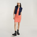 G-STAR Outlet Slim Ribbed Tank Dress Pink