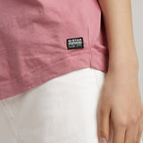 G-STAR Outlet Rolled Up Sleeve Boyfriend Top Pink