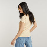 G-STAR Outlet Overdyed Eyben Slim Top 2.0 Yellow