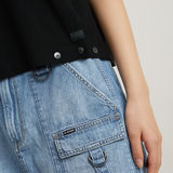 G-STAR Outlet Riveted Loose Top Black