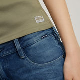 G-STAR Outlet Racerback Ribbed Slim Tank Top Green