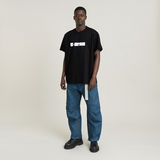 G-STAR Outlet Unisex Graphic Script Loose T-Shirt Black