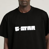 G-STAR Outlet Unisex Graphic Script Loose T-Shirt Black