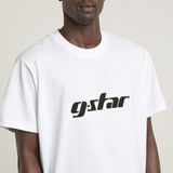 G-STAR Outlet Unisex Cursive Script Loose T-Shirt White