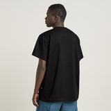 G-STAR Outlet Unisex Cursive Script Loose T-Shirt Black