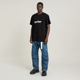 G-STAR Outlet Unisex Cursive Script Loose T-Shirt Black