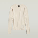 G-STAR Outlet Slim Crew Neck Top Beige