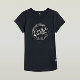 G-STAR Outlet Top Large Logo Azul oscuro