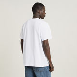 G-STAR Outlet Unisex Figure Cartoon Loose T-Shirt White