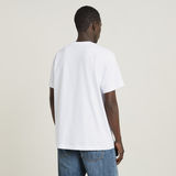 G-STAR Outlet Unisex Face Cartoon Loose T-Shirt White