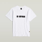 G-STAR Outlet Unisex Graphic Script Loose T-Shirt White