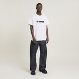 G-STAR Outlet Unisex Graphic Script Loose T-Shirt White