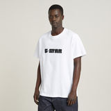 G-STAR Outlet Unisex Graphic Script Loose T-Shirt White