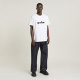 G-STAR Outlet Unisex Cursive Script Loose T-Shirt White