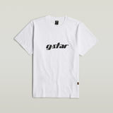 G-STAR Outlet Unisex Cursive Script Loose T-Shirt White