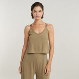 G-STAR Outlet Mono Spaghetti Strap Loose Marrón