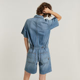 G-STAR Outlet Painter Short Overall Light blue