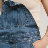 G-STAR Outlet Short Dungaree Medium blue