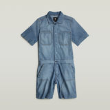 G-STAR Outlet Painter Short Overall Light blue