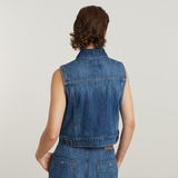 G-STAR Outlet Shrunken Denim Vest Medium blue