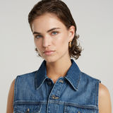 G-STAR Outlet Shrunken Denim Vest Medium blue
