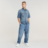 G-STAR Outlet Slanted Double Pocket Regular Shirt Light blue