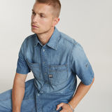 G-STAR Outlet Slanted Double Pocket Regular Shirt Light blue