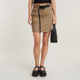 G-STAR Outlet Zip Skirt Beige