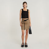 G-STAR Outlet Zip Skirt Beige