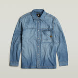 G-STAR Outlet 1-Pocket Regular Denim Shirt Light blue