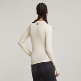 G-STAR Outlet Slim Crew Neck Top Beige